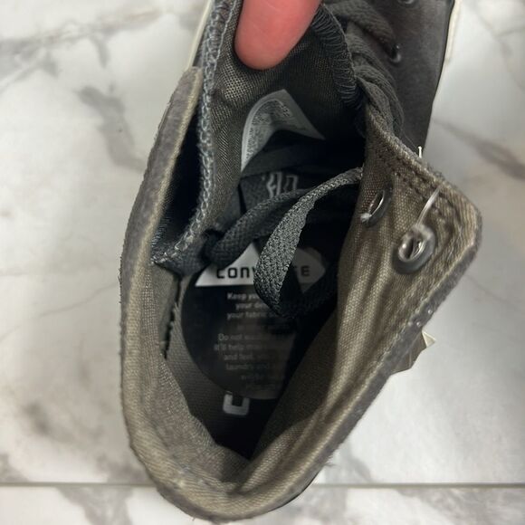 NWT Converse All Stars Gray Suede with Matching Gray Laces Unisex Women’s Size 6 - Picture 8 of 15